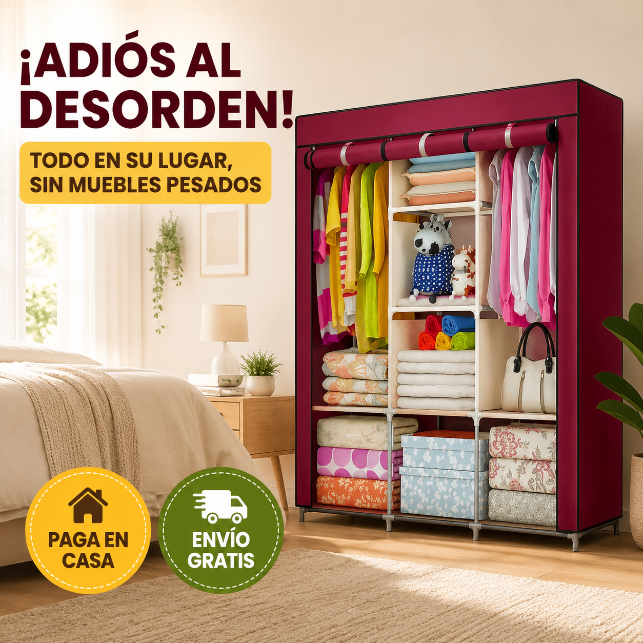 ¡RECUPERA EL ORDEN Y DISFRUTA DE MÁS ESPACIO! 👕✨